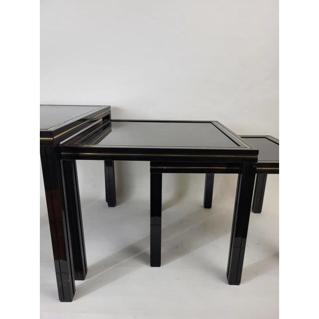 1970s Nesting Table by Pierre Vandel, 1970, Set of 3 For Sale - Image 5 of 10