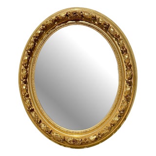 Louis XVI Style Oval Mirror For Sale