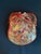 Mid-Century Murano Style Glass Bowl Featuring Gold Flakes and Red and White Swirls For Sale In Atlanta - Image 6 of 8