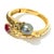 Baroque Bochic "Orient" South Sea Pear, Ruby & Sapphire Bangle Set In 18K Gold & Silver For Sale - Image 3 of 18