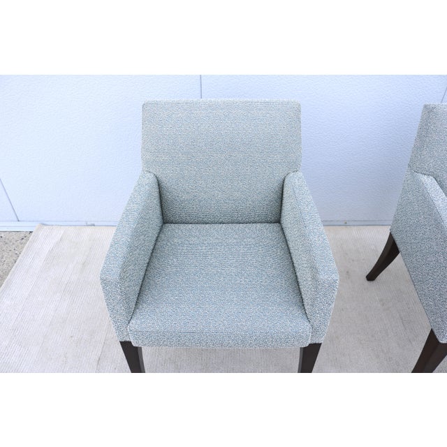 Contemporary Modern Sedona Guest Armchairs by Bernhardt Design - A Pair For Sale - Image 10 of 12