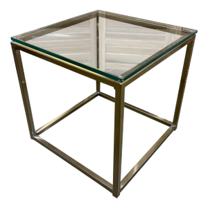Cubical Accent Table Attributed to Johnston Casuals Furniture