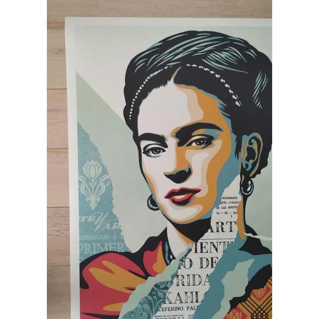 Shepard Fairey (Obey), The Woman Who Defeated Pain (Frida Kahlo), Offset Lithograph For Sale - Image 6 of 7