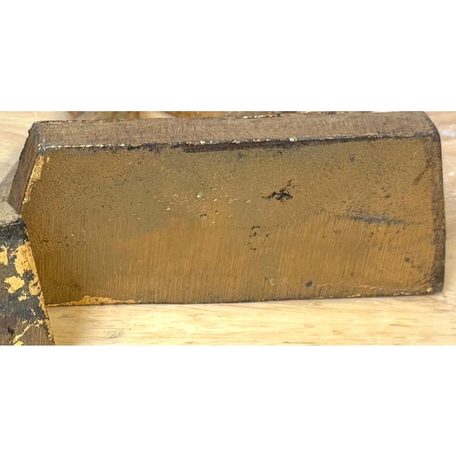 Art Deco Gilt Iron WPA Style Foundry Men Bookends Signed NMF 1936 - a Pair For Sale - Image 4 of 12