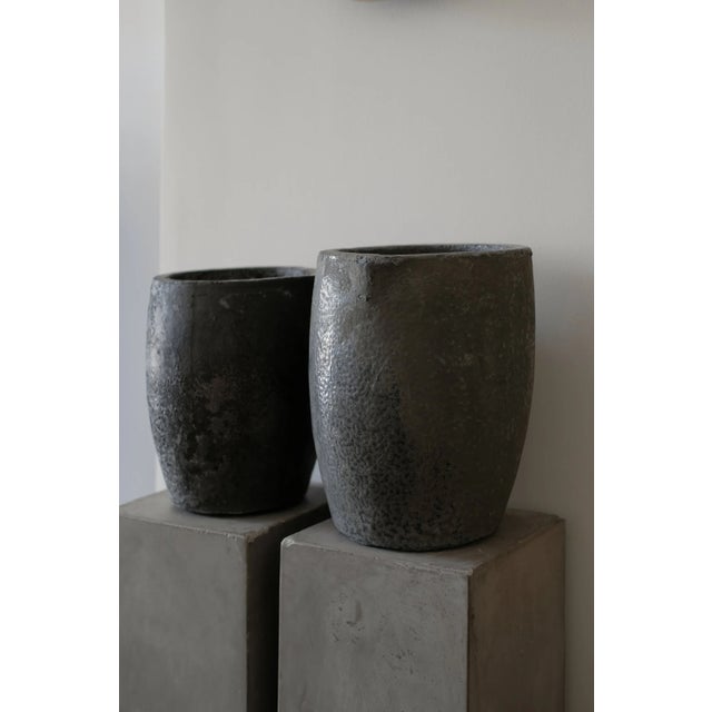 Vintage Pair of Crucibles (Stunning Patina) For Sale - Image 4 of 4