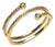 18k Gold Triple Band of Pave` Set Diamonds, Size 7 For Sale