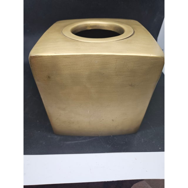 Kassatex Vintage Kassatex Nile Gold Tissue Holder For Sale - Image 4 of 4