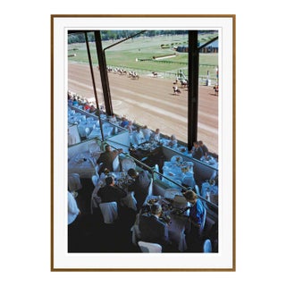 Toni Frissell 'Racegoers at Saratago' Archival Pigment Print Framed in Brown For Sale