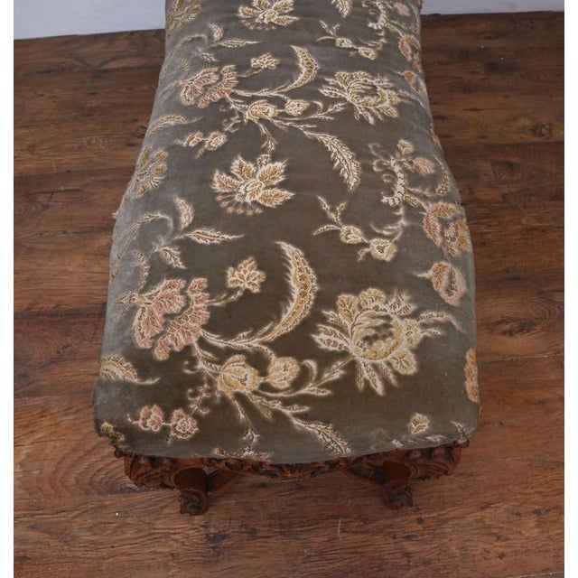 French Normandy Stool in Carved Oak, 1890s For Sale - Image 4 of 6