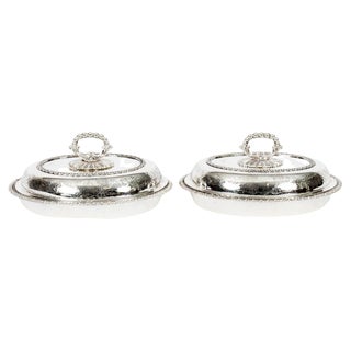 19th Century Entree Dishes from Cresswick, Set of 2 For Sale