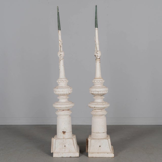 Rustic European 19th Century French Cast Iron Weather Vane, a Pair For Sale - Image 3 of 13