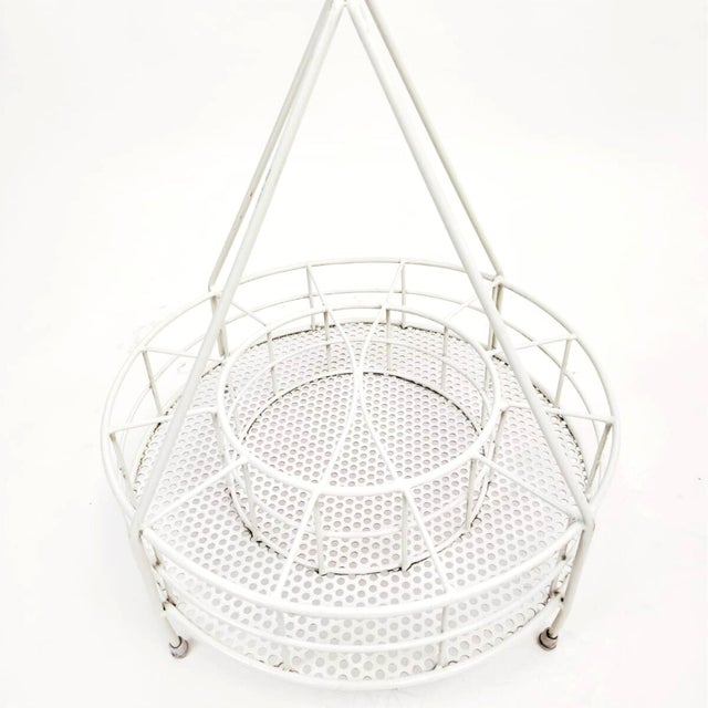 Italian Painted Iron Bottle Holder, 1970 For Sale - Image 3 of 7