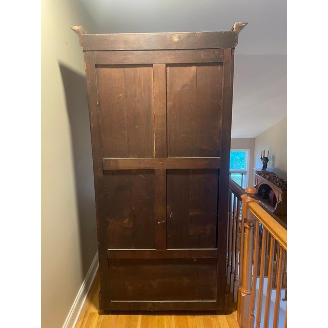 Traditional American Empire Mahogany Armoire, C.1840-1850 For Sale - Image 3 of 9