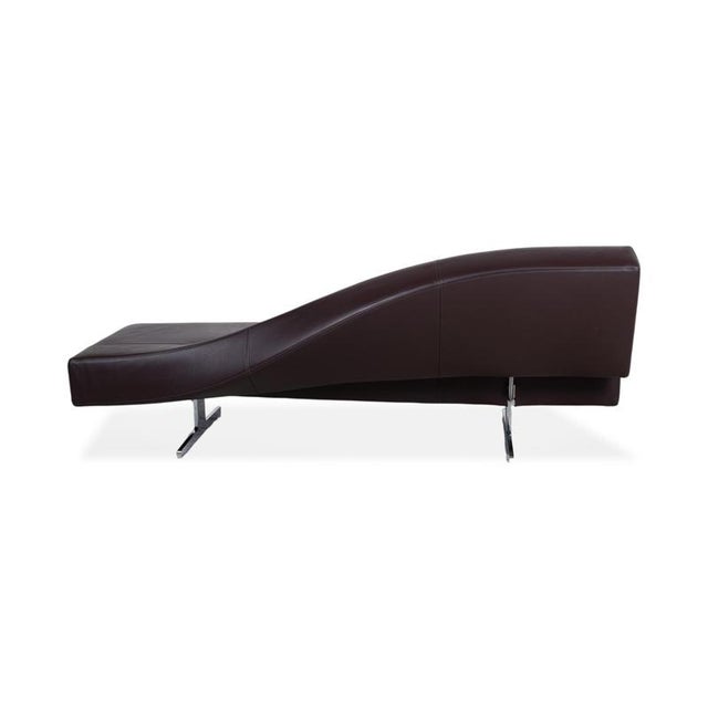 Cassina 276 Aspen Three-Seater Leather Sofa Brown Couch by Jean Marie Massaud Backrest Left For Sale - Image 10 of 12