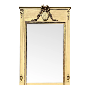 19th Century French Neoclassical Painted Trumeau Ca. 1870