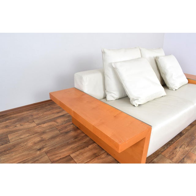 Italian Leather Sofa from Giorgetti, 1980s For Sale - Image 9 of 16