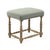 The Giselle Counter Stool from Zentique is a French country backless counter stool with a seafoam green raw silk padded...