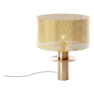Atahualpa Table Lamp in Brass and Stainless Steel by Marine Breynaert For Sale