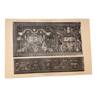 Antique Tapestry Design Print For Sale