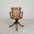 Oak Office Chair with Adjustable Spring System and Height Adjustment, 1950s For Sale - Image 6 of 18