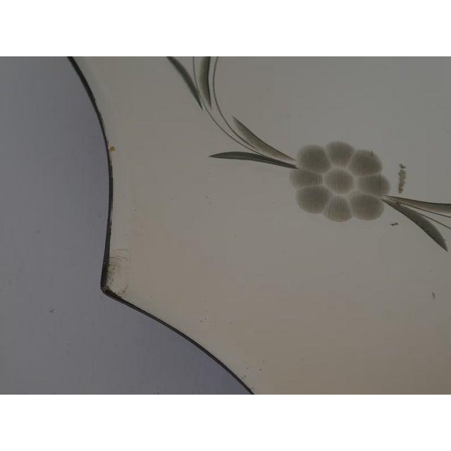 Vintage Butterfly Shaped Mirror with Wood For Sale - Image 5 of 7