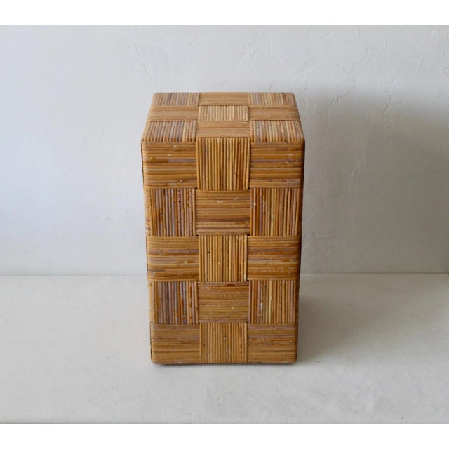 Harvey Probber Harvey Probber Artisan Cane Stool For Sale - Image 4 of 13