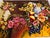 Vintage Persian Tabriz Pictorial Rug, Hand-Knotted Wool & Silk, Fruit & Flowers, Red & Yellow, 2x3 For Sale - Image 11 of 11