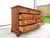 Wood Vintage 10 Drawer Lowboy Triple Dresser ~ Chippendale Style ~ Hollywood Regency Bedroom Furniture For Sale - Image 7 of 12