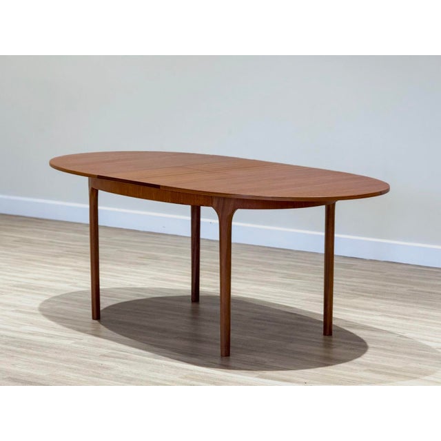 Vintage Extending Oval Dining Set by Tom Robertson for McIntosh, 1960s, Set of 5 For Sale - Image 13 of 14