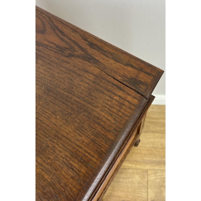Antique French Oak Carved Nightstand For Sale - Image 12 of 15
