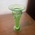Vintage Emerald Uranium Art Glass Vase For Sale - Image 4 of 5