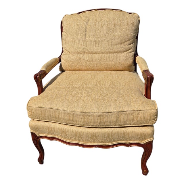 Thomasville TRS Furniture Inc. Armchair Regency Bergere Lounge Chair Louis XV For Sale