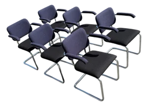 2019 Marcel Breuer for Knoll Cesca Upholstered Dining Chairs Set of 6