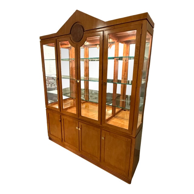 Hickory White Genesis Collection Biedermeier Style China Cabinet For Sale