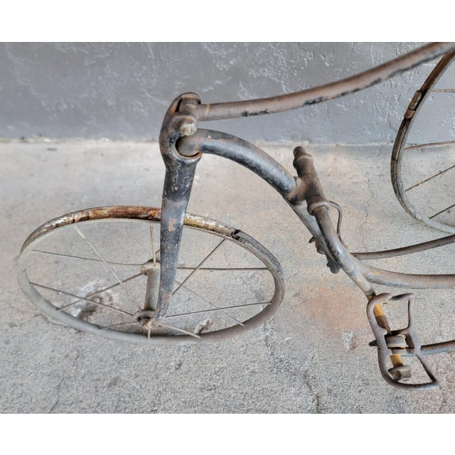 Black Antique Tricycle / Bicycle Circa. 1900 For Sale - Image 8 of 14