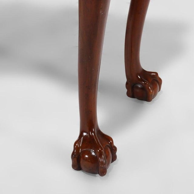 Chippendale Maitland Smith Chippendale Style Carved Mahogany Game Table With Claw Feet For Sale - Image 3 of 17