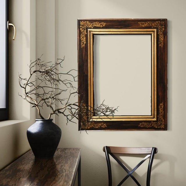 Vintage Tuscan Painted and Gilded Wood Frame, 1970 For Sale - Image 11 of 12