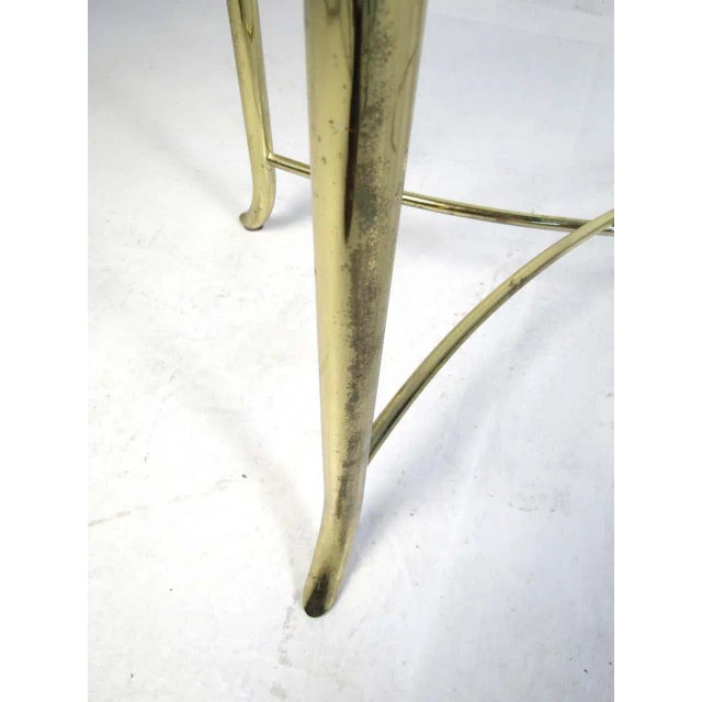 Mid-Century Modern Vintage Brass and Glass Console Table For Sale - Image 3 of 9