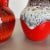 German Multi-Color Fat Lava Op Art Pottery Vase from BAY Ceramics, 1970s, Set of 2 For Sale - Image 9 of 18