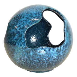 Vintage Modernist Ceramic Vase, Italy, 1970s For Sale