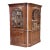 Traditional Corner Display Cabinet With Arched Glazed Doors For Sale