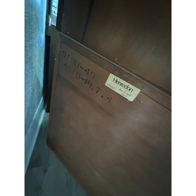 Beautiful Campaign Style Dining Room Hutch with 3 Bases, 2 Cabinets and a Light Bridge with Mirror. The 2 Display cabinets...