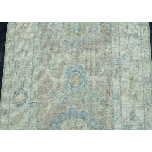 Turkish Oushak Runner Rug 2'8" x 27'9" #17586 For Sale In Houston - Image 6 of 8