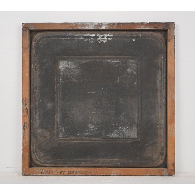 Hand Painted Scenic Tin Ceiling Wall Panel For Sale - Image 6 of 6