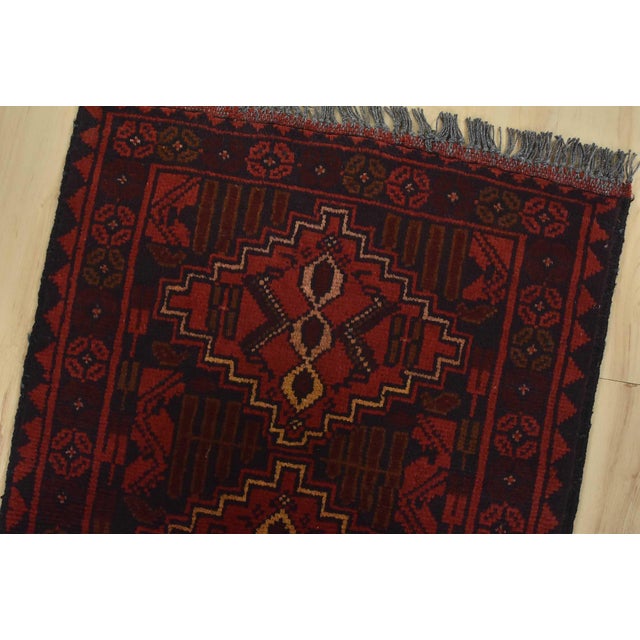 2020s Turkmen Runner 1’8” X 5′ Blue Wool Tribal Hand-Knotted Oriental Rug For Sale - Image 5 of 9