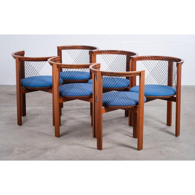 String Dining Chairs by Niels Jørgen Haugesen for Tranekær, Denmark, 1980s For Sale - Image 6 of 15