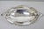 Vintage Lunt Victorian Silver Plated Oval Pedestal Base Rose Pattern Fruit Bowl For Sale - Image 10 of 17
