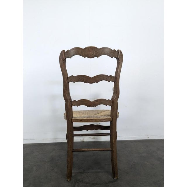 Louis XV Style Straw-Seated Armchair For Sale - Image 5 of 6