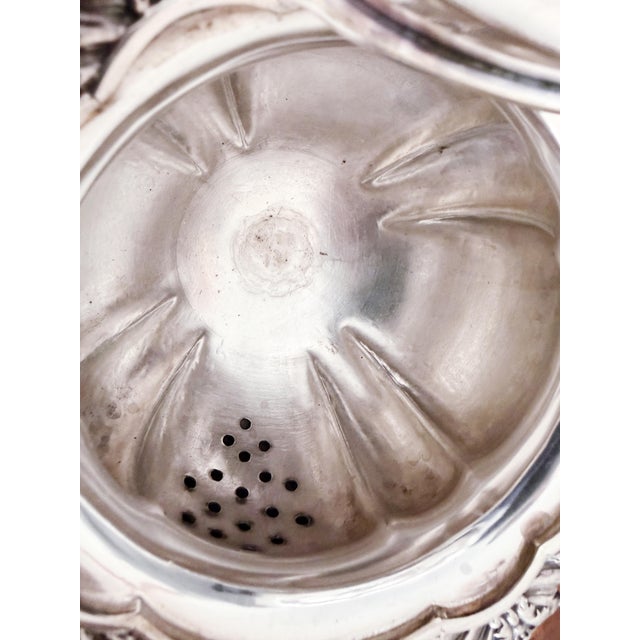 Tiffany and Co. Antique Silver Plated Tiffany & Co Tea Pot For Sale - Image 4 of 8