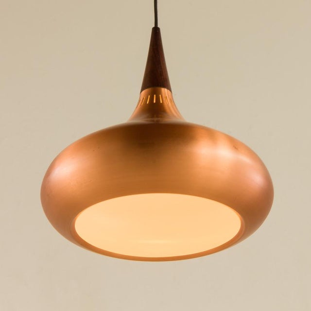 Wood Vintage Orient Lamp by Jo Hammerborg for Fog and Mørup, 1960s For Sale - Image 7 of 9